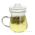 Infusor de té de vidrio Taza de colador de vidrio de té de hojas sueltas